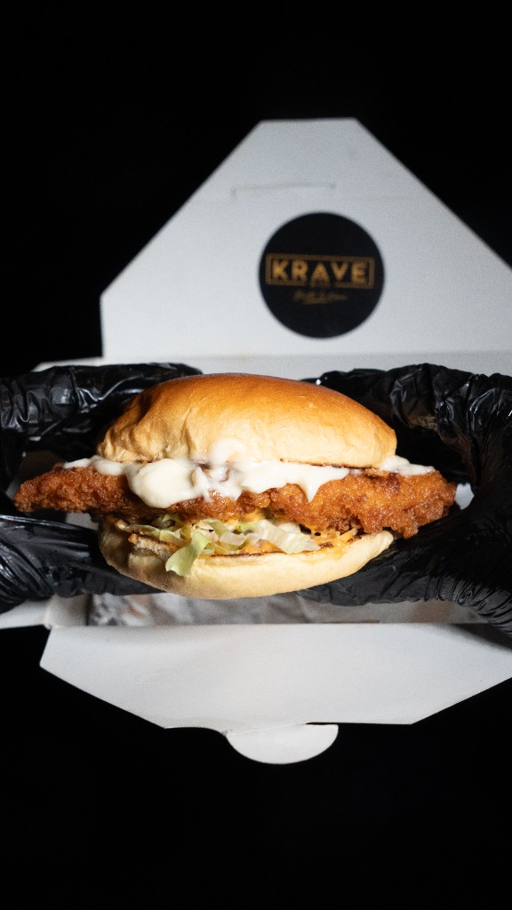 Krave & Co chicken burger